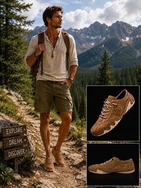 Salkin Isaac Barefoot Step Natural Fit Orthopedic Support Golden Brown Size 43